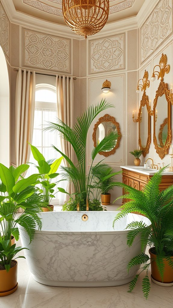 lush greenery for tranquility