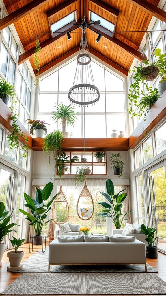 lush indoor plant integration
