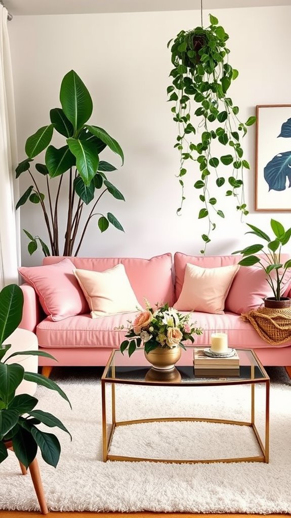 lush indoor plant selection