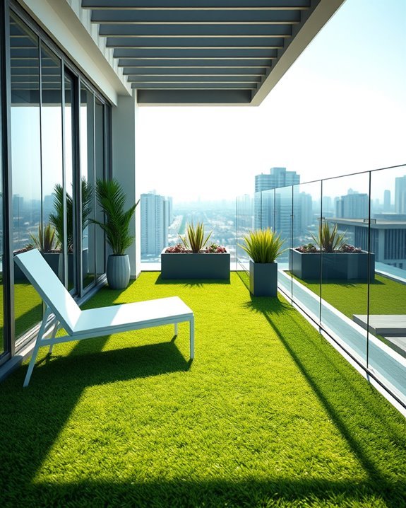 lush low maintenance balcony oasis