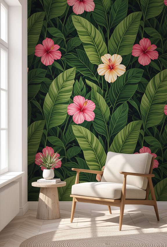 lush tropical jungle accent