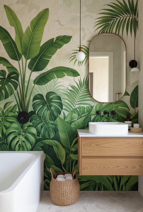 lush tropical mural concealer