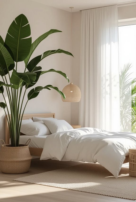 lush tropical potted oasis