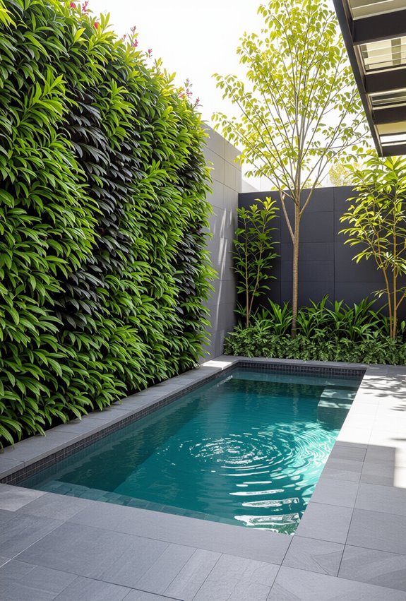 lush vertical living wall