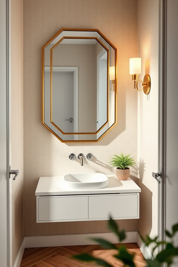 luxe art deco mirrors enhance