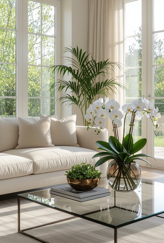 luxe greenery and flowers