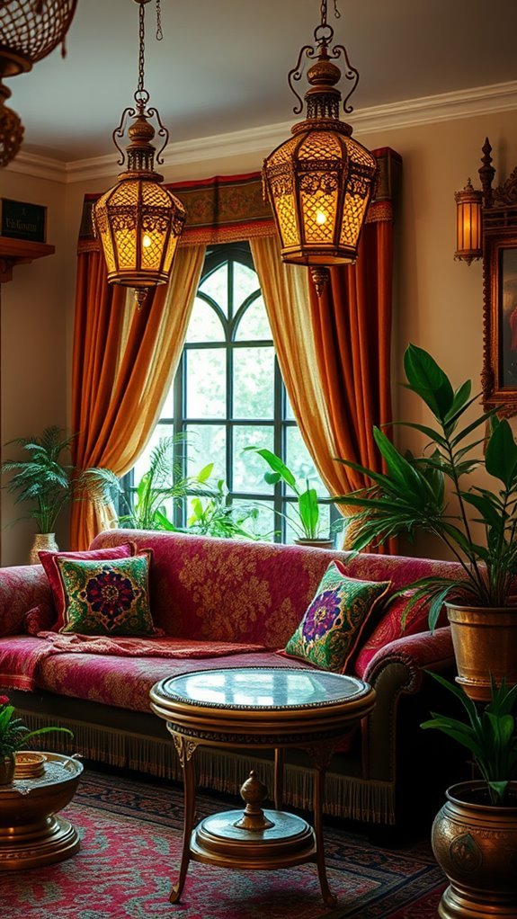 luxurious antique brass decor
