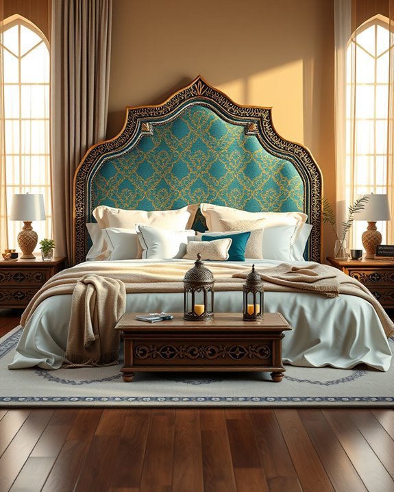 luxurious arabic headboard styles