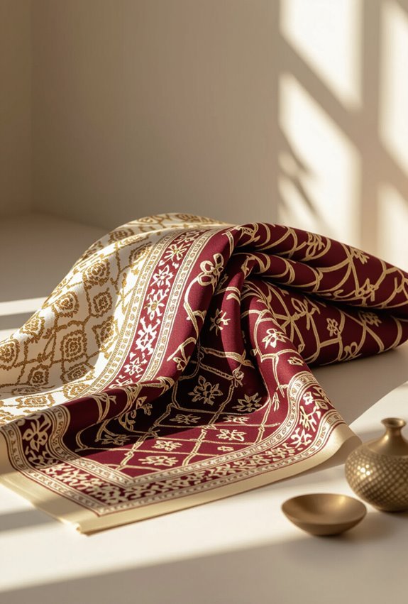 luxurious arabic inspired silk brocades