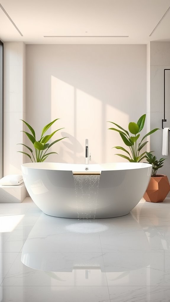 luxurious bathtubs with fountains