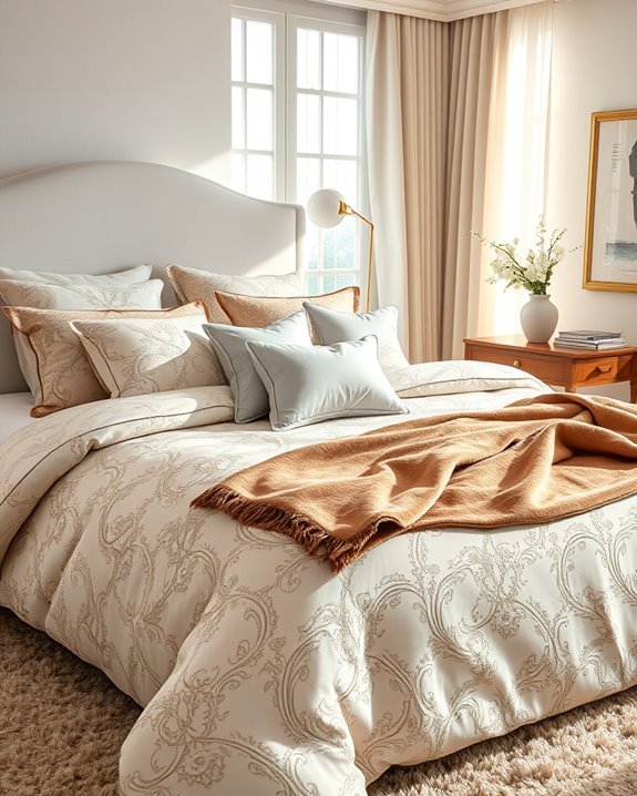 luxurious bedding for comfort