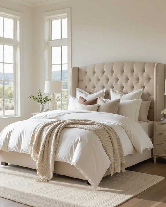 luxurious bedding for relaxation
