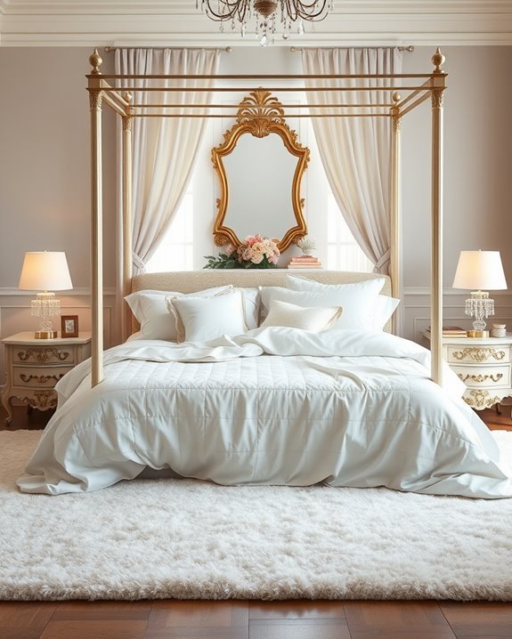 luxurious bedding for romance