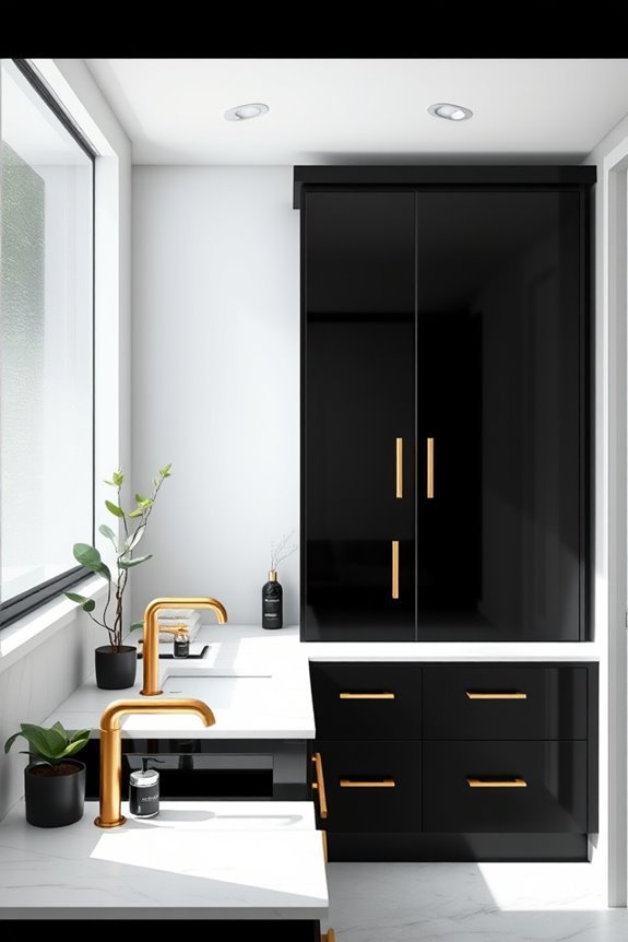 luxurious black and gold