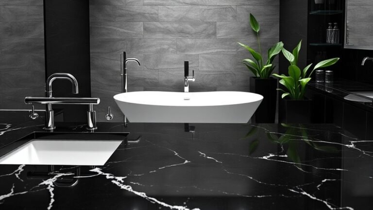 luxurious black granite bathrooms