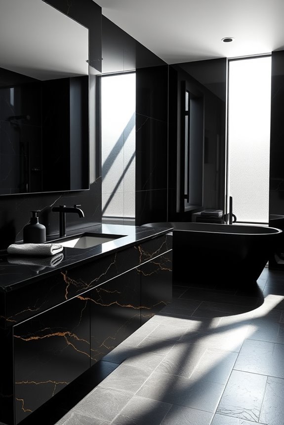 luxurious black textures elevate