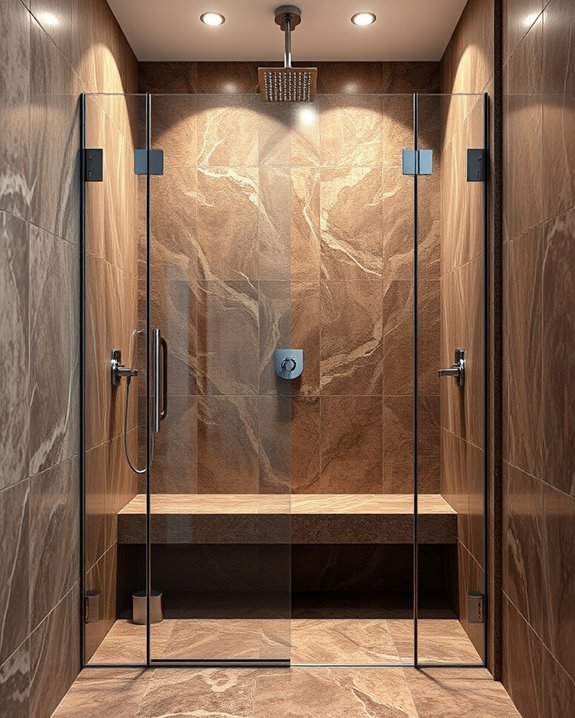 luxurious brown granite surrounds