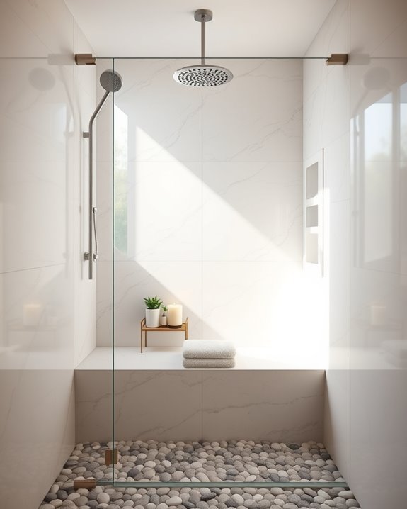 luxurious compact spa showers