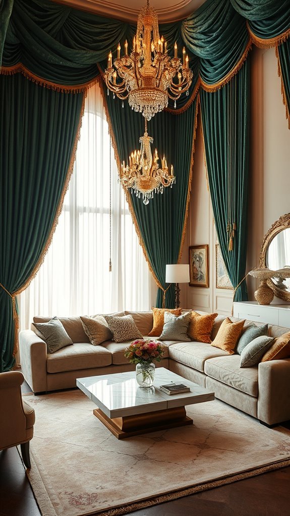 luxurious curtains elevate living