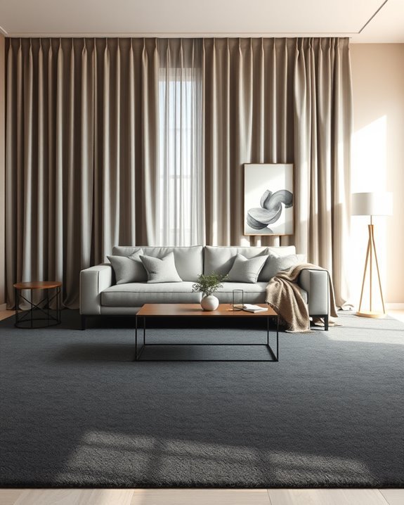luxurious curtains elevate sophistication