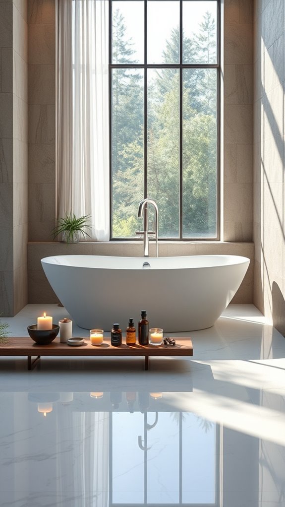 luxurious double sided bathtubs
