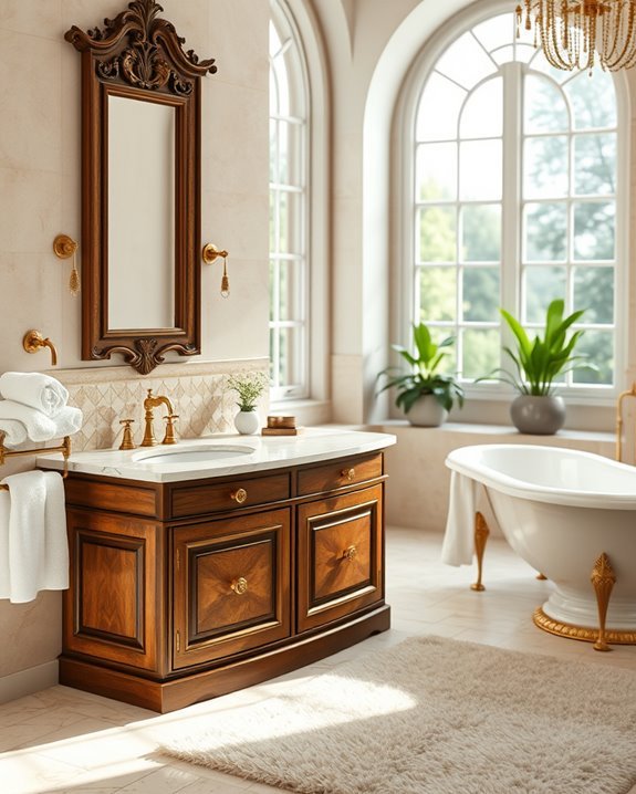 luxurious double sink elegance