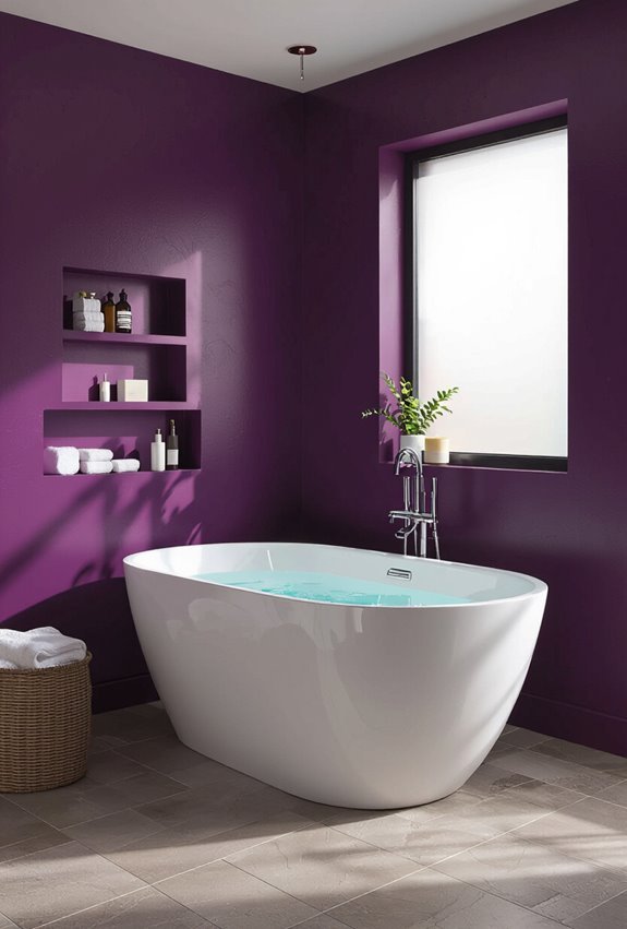 luxurious dramatic deep purple
