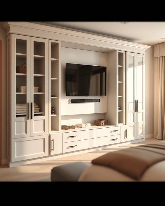 luxurious entertainment closet design