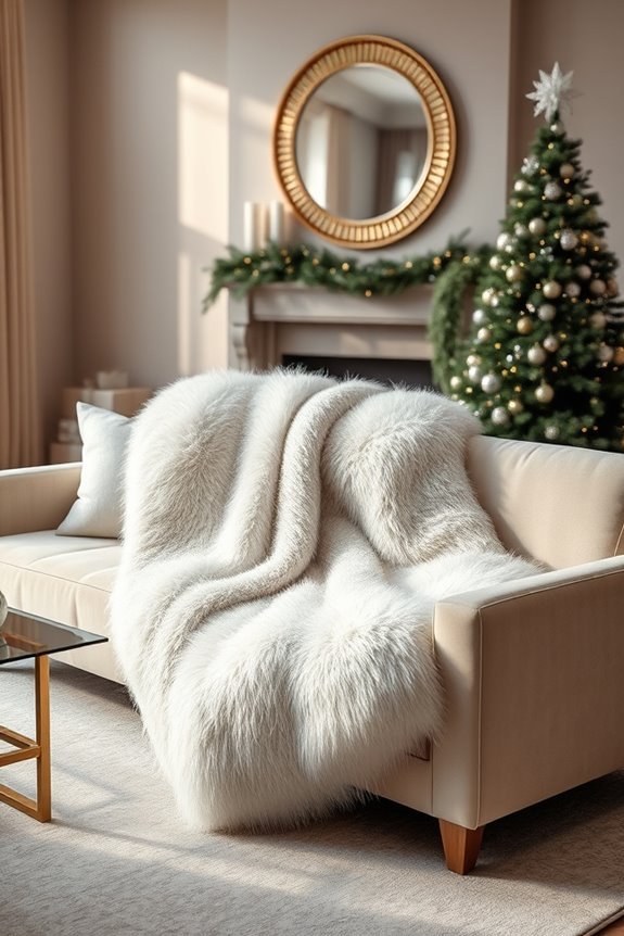 luxurious faux fur throws