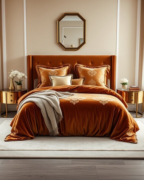 luxurious gold and brown