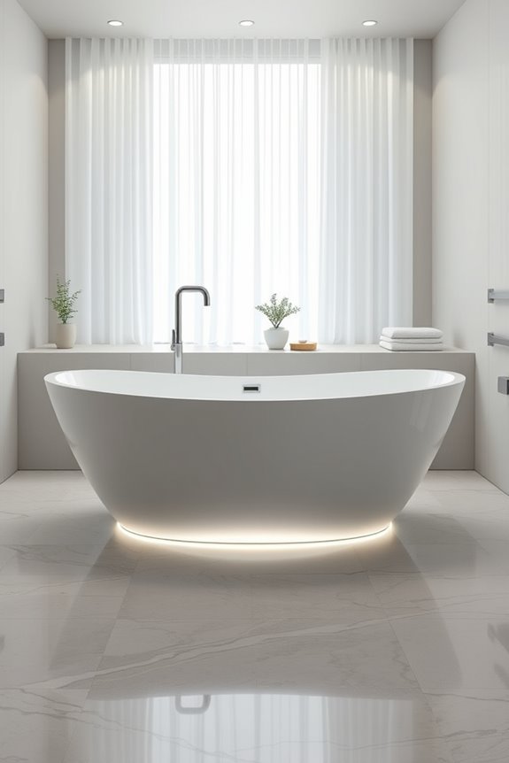 luxurious illuminated bathing experience