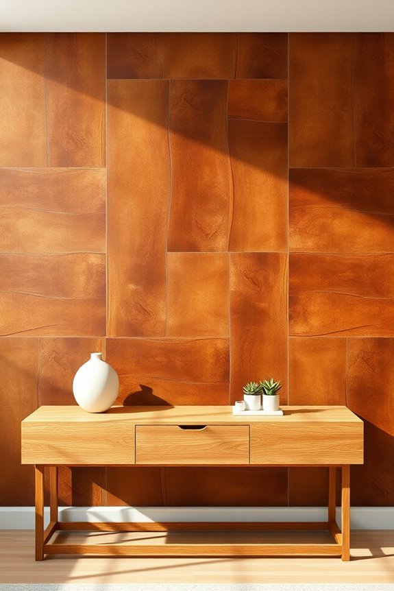 luxurious leather wall panels