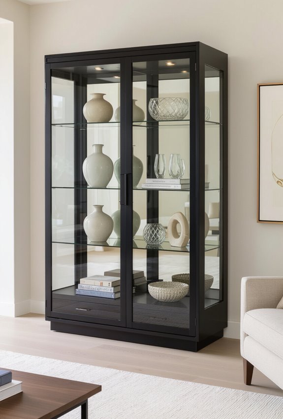 luxurious lit black display