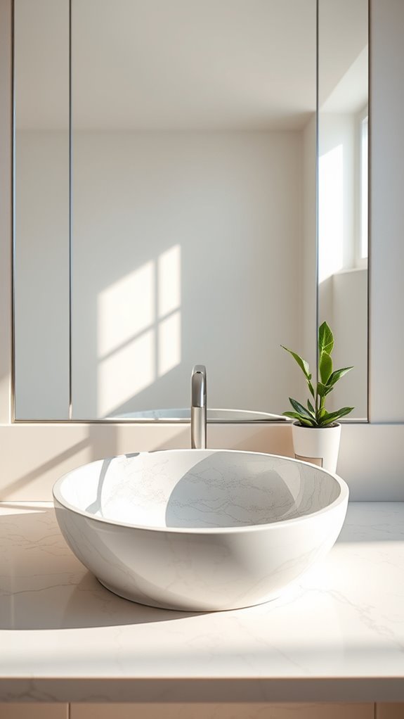 luxurious marble basin sinks