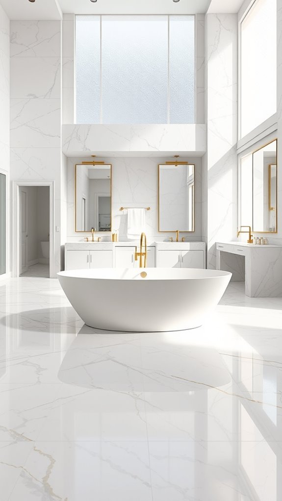 luxurious marble effect tiles