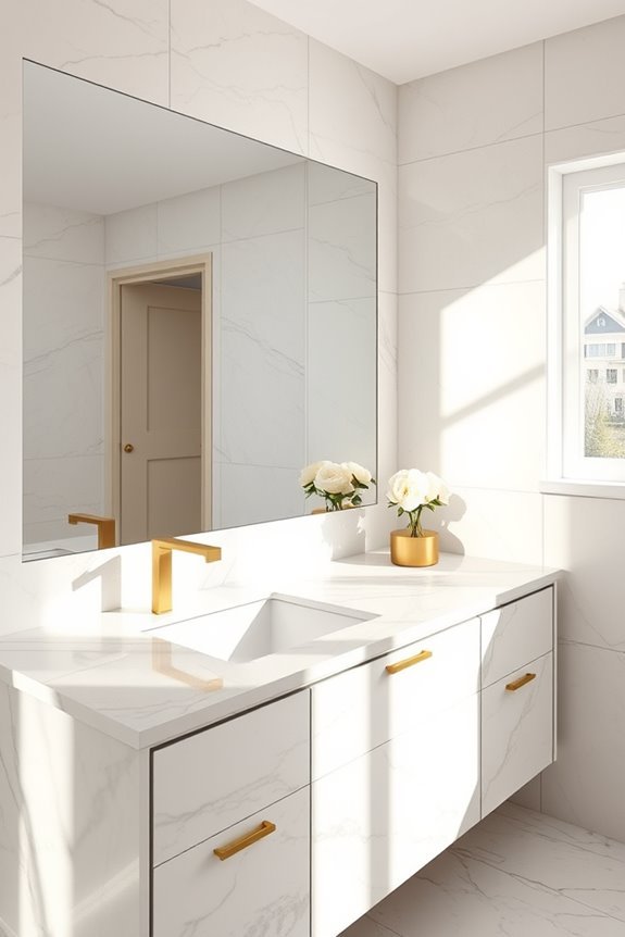 luxurious marble vanity design