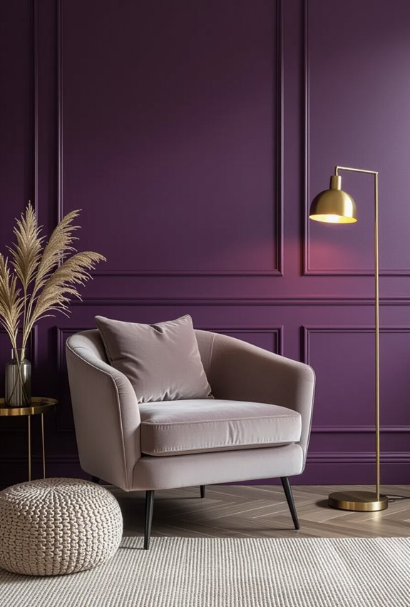 luxurious moody plum retreat