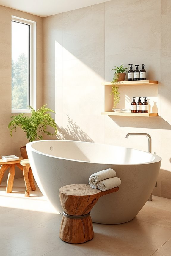 luxurious natural stone bathtubs