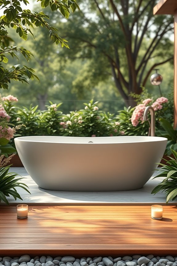 luxurious outdoor relaxation experience