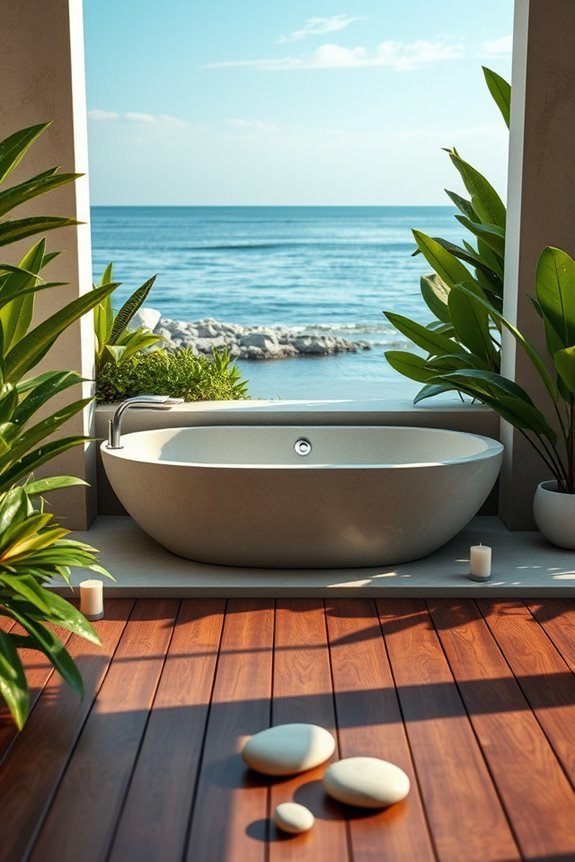 luxurious outdoor spa experience