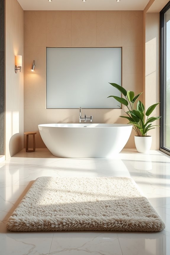 luxurious plush vibrant bath mats