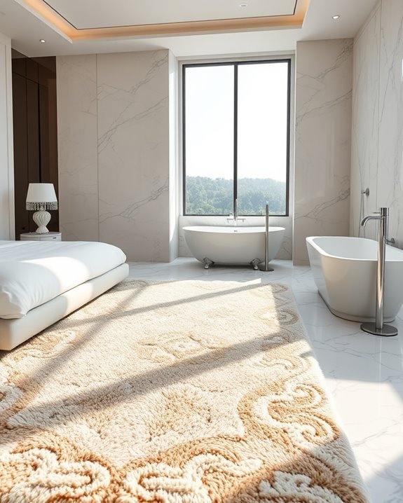 luxurious rugs enhance comfort