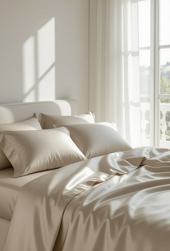 luxurious smooth mulberry silk