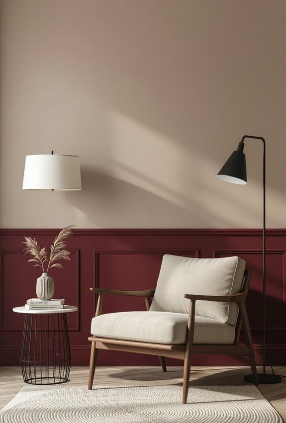 luxurious timeless burgundy retreat