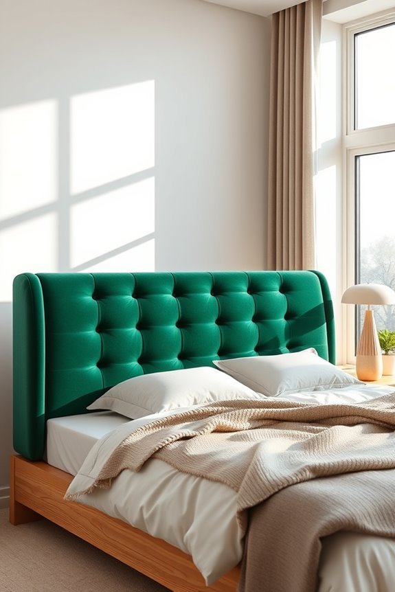 luxurious velvet backrest design