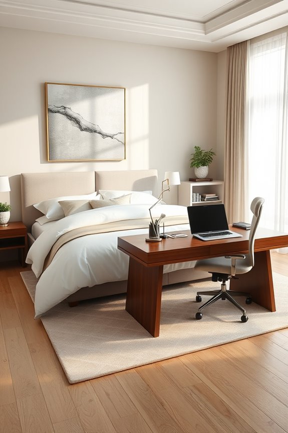 luxurious workspace with comfort