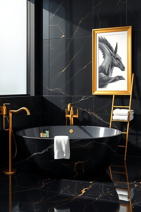 luxury black and gold