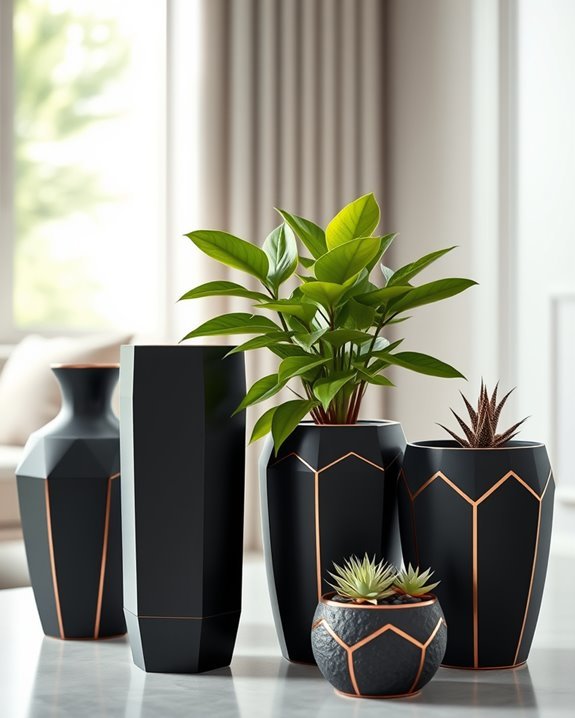 luxury exotic plant planters