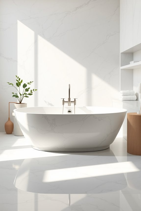luxury marble bathtub elegance