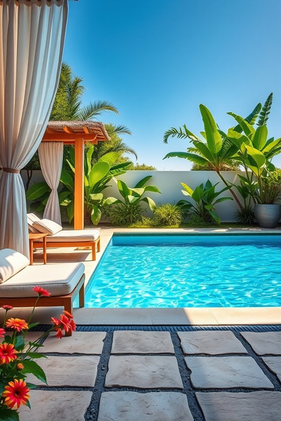 luxury private cabana retreat